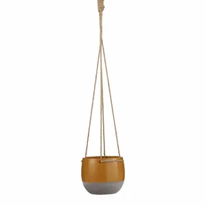 Resa Hanging Ochre Pot - Ø16cm