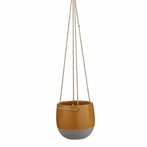 Resa Hanging Ochre Pot - Ø18cm