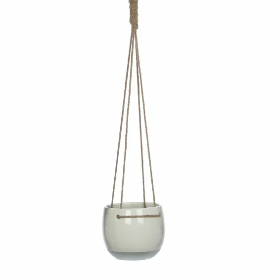 Resa Hanging White Pot - Ø18cm