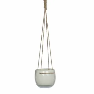 Resa Hanging White Pot - Ø16cm