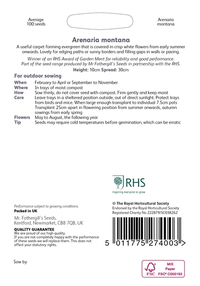 RHS Arenaria montana Seeds - image 2