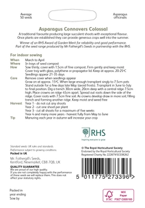 RHS Asparagus Connover's Colossal Seeds - image 2