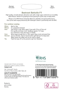 RHS Beetroot Bettollo F1 Seeds - image 2