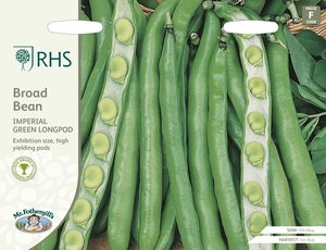RHS Broad Bean Imperial Green Longpod Seeds