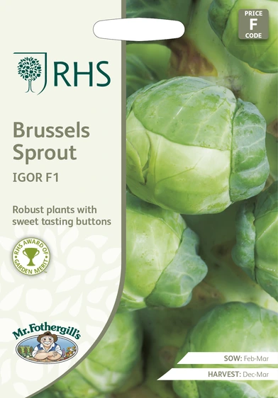 RHS Brussels Sprouts Igor F1 Seeds - image 1
