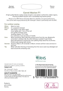 RHS Carrot Marion F1 Seeds - image 2