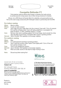 RHS Courgette Defender F1 Seeds - image 2