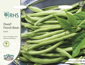 RHS Dwarf French Bean Elba Seeds