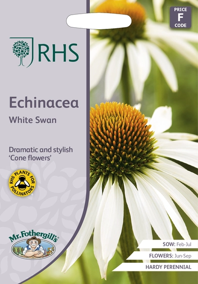 RHS Echinacea White Swan Seeds - image 1