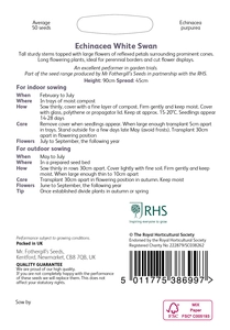 RHS Echinacea White Swan Seeds - image 2