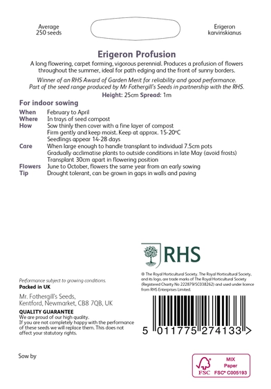 RHS Erigeron Profusion Seeds - image 2
