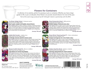 RHS Flowers For Containers Seed Collection - image 2