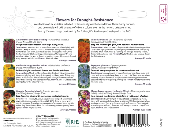 RHS Flowers For Drought Resistance Seeds - image 2