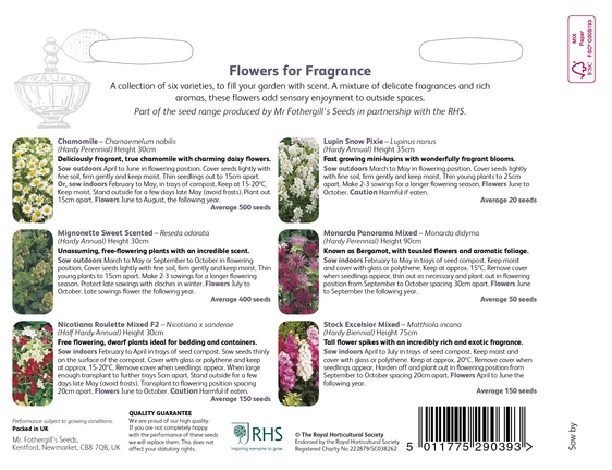 RHS Flowers For Fragrance Seed Collection - image 2