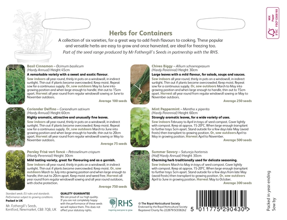 RHS Herbs For Containers Collection - image 2