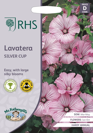 RHS Lavatera Silver Cup Seeds - image 1