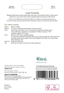 RHS Leek Porbella Seeds - image 2