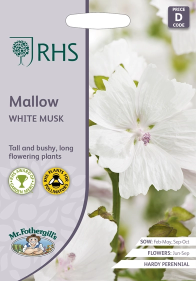RHS Mallow White Musk Seeds - image 1