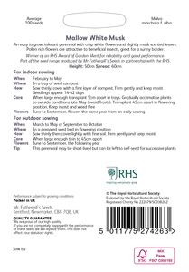 RHS Mallow White Musk Seeds - image 2
