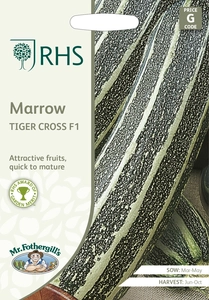 RHS Marrow Tiger Cross F1 Seeds