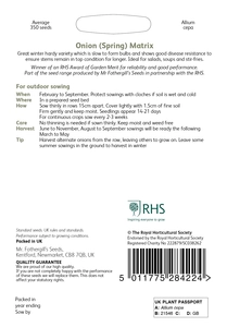 RHS Onion (Spring) Matrix Seeds - image 2