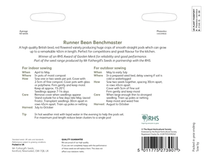 RHS Runner Bean Benchmaster Seeds - image 2