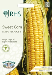 RHS Sweet Corn Mirai Picnic F1 Seeds
