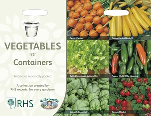 RHS Vegetables For Containers Seed Collection - image 1