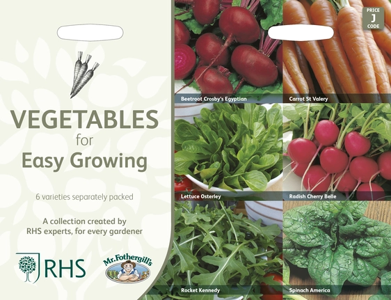 RHS Vegetables For Easy Growing Seed Collection - image 1