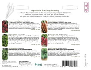 RHS Vegetables For Easy Growing Seed Collection - image 2