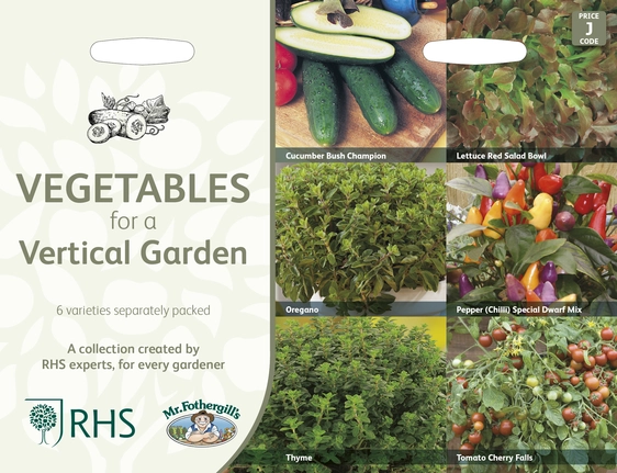 RHS Vegetables For Vertical Garden Seed Collection - image 1