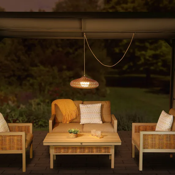 Rimini Sesame Rattan Pendant Lamp - image 1