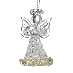 Ripple Angel Glass Hanging Decoration