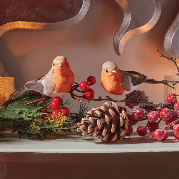 Robin Decorative Tree Clips - 2 - image 1