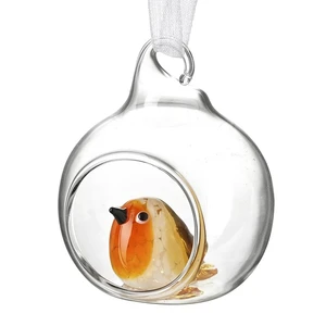 Robin Glass Bauble