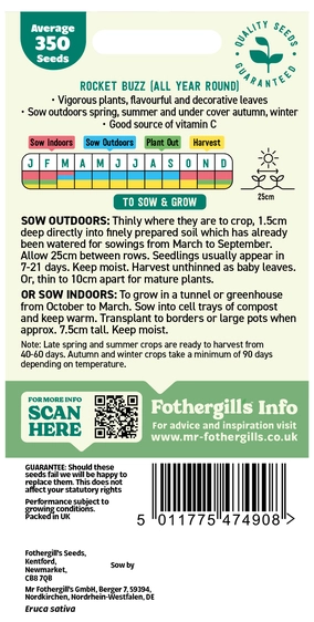 Rocket Buzz (All Year Round) Seeds - image 2