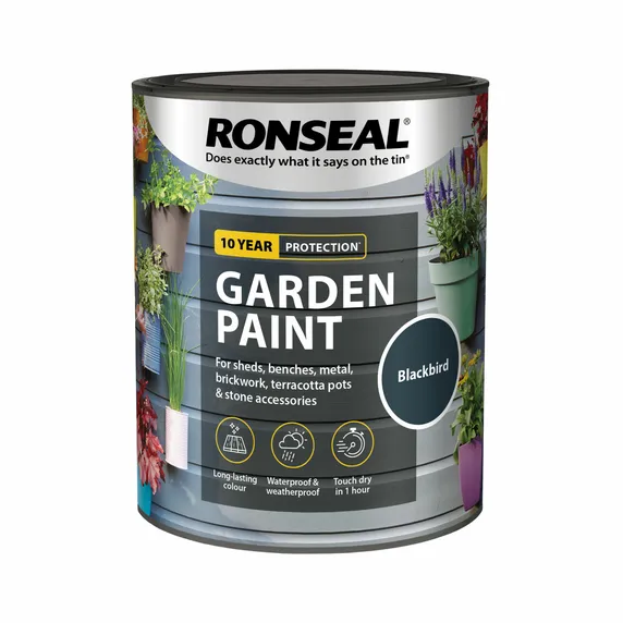 Ronseal Garden Paint - Blackbird 2.5L - image 2