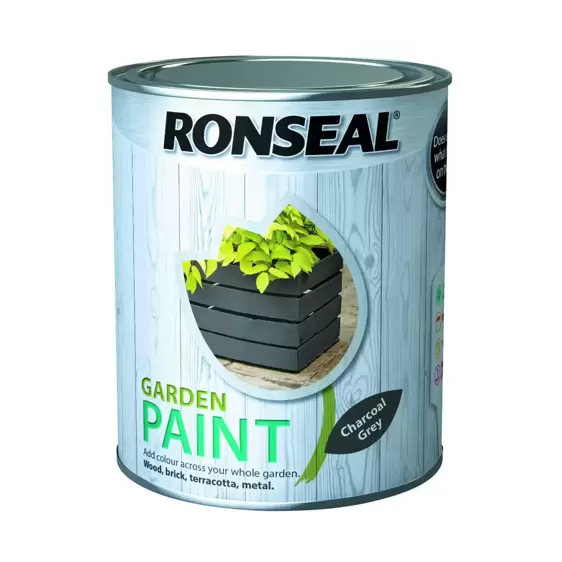Ronseal Garden Paint Charcoal Grey 750ml - image 1