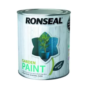 Ronseal Garden Paint Midnight Blue 750ml - image 1