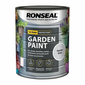 Ronseal Garden Paint - Pewter Grey 750ml - image 2