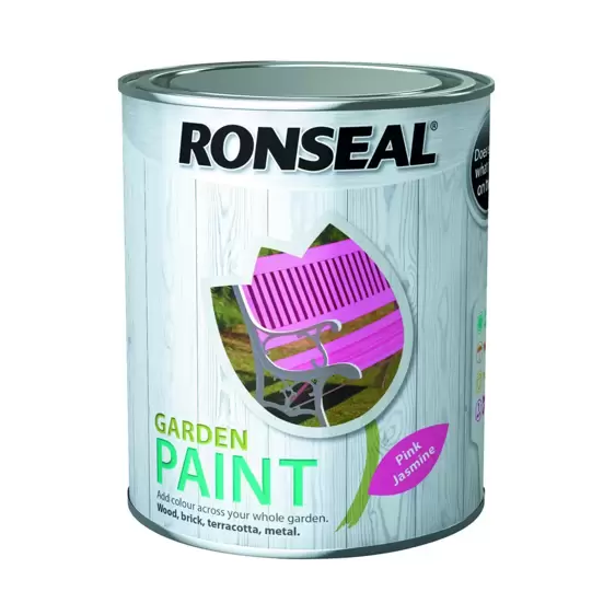 Ronseal Garden Paint Pink Jasmine 750ml - image 1