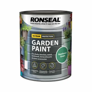Ronseal Garden Paint - Rainforest Green 750ml - image 2