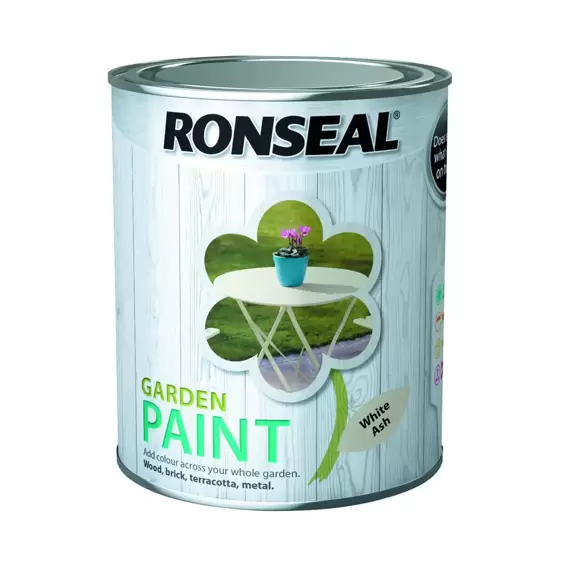 Ronseal Garden Paint White Ash 250ml - image 1