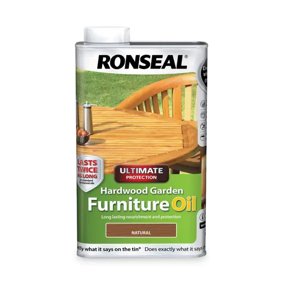 Ronseal Hardwood Furniture Oil - Natural Clear 1L