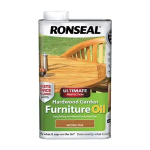 Ronseal Hardwood Furniture Oil - Natural Teak 1L