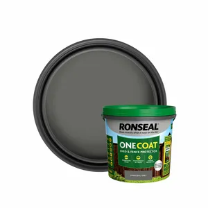 Ronseal One Coat Shed & Fence Paint - Charcoal Grey 5L - image 2