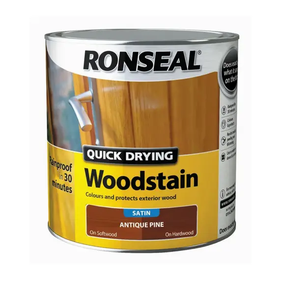 Ronseal Quick Drying Woodstain - Antique Pine 750ml