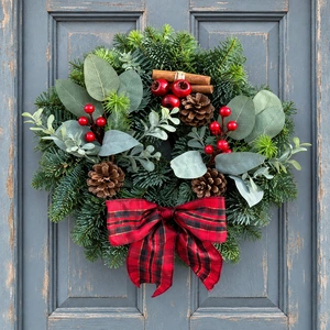 Rosehip & Eucalyptus Wreath - 8" - image 1