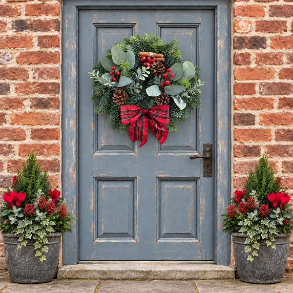 Rosehip & Eucalyptus Wreath - 8" - image 2
