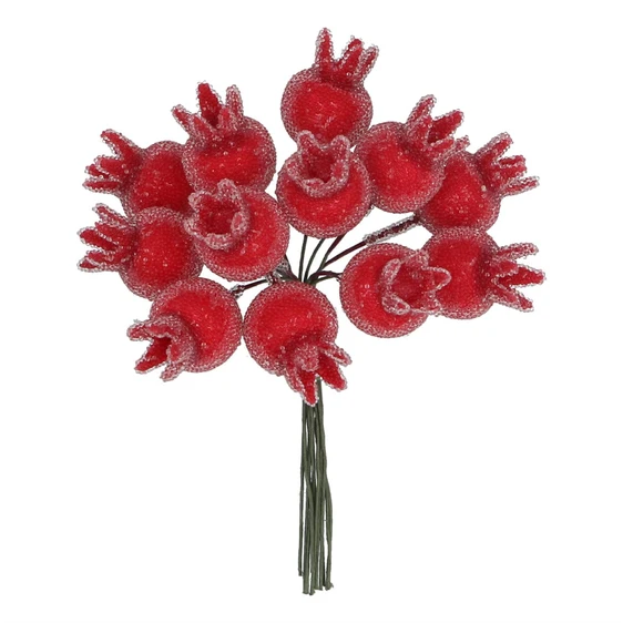 Red Rosehips Artificial Decoration